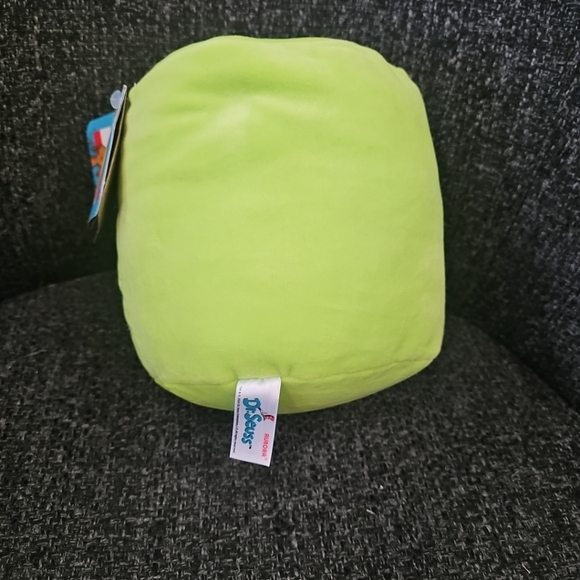 NWT Aurora Dr Seuss 6" Grinch Mallow Plush Green Face Head Eco Friendly - Picture 5 of 8